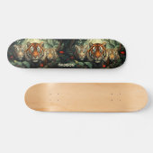 Illustration benutzerdefinierter Text-Tiger Skateboard (Horizontal)