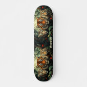 Illustration benutzerdefinierter Text-Tiger Skateboard (Vorne)
