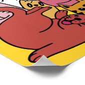 Illustration benutzerdefinierter Text- und Farbfun Poster (Ecke)