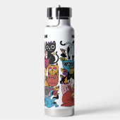 Illustration benutzerdefinierter Text- und Farbfun Trinkflasche (rechts)