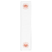 Illustration benutzerdefinierter Text von Tintenfa Kurzer Tischläufer (Vorderseite)