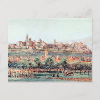 Illustration Bergamo, Italien Postkarte