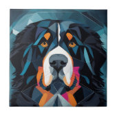 Illustration bernese Gebirgsblau Hintergrund Fliese (Vorderseite)