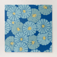 Illustration blauer japanischer Muster