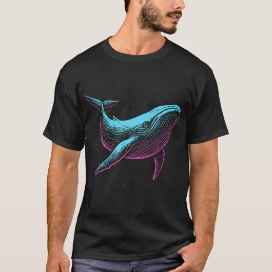 Illustration Blauhai T-Shirt (Vorderseite)