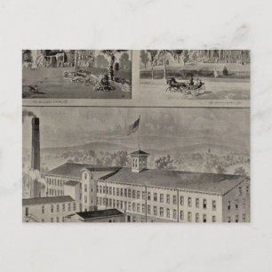 Illustration Bristols Connecticut Postkarte