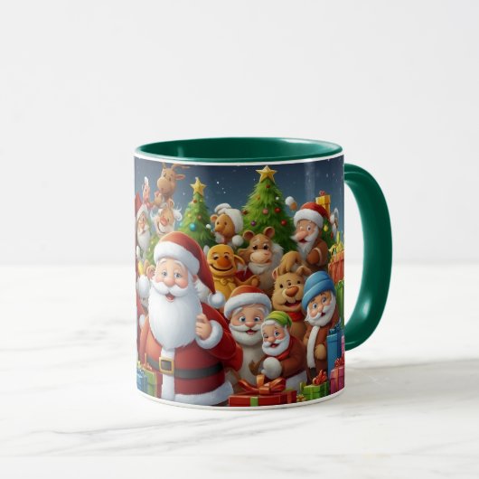 Illustration Cartoon der WeihnachtsWeihnachtszeit- Tasse (VorderseiteRechts)