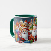 Illustration Cartoon der WeihnachtsWeihnachtszeit- Tasse (Vorderseite Links)