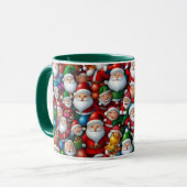 Illustration Cartoon Weihnachtsfeiertage Tasse (Vorderseite Links)