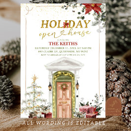 Illustration Christmas Holiday Open House Einladung