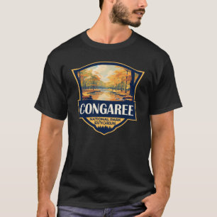 Illustration Congaree Nationalpark Reise Vintage T-Shirt