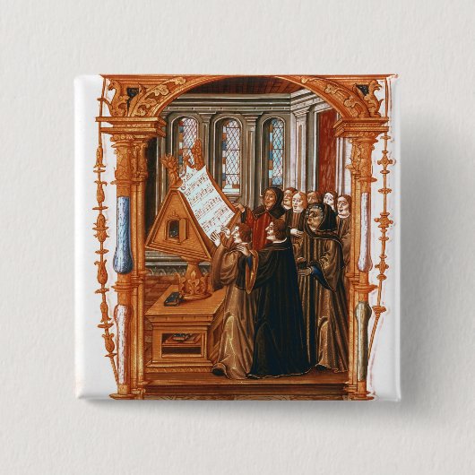 Illustration, den Chor-Gesang darstellend Button (Vorderseite)
