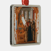 Illustration, den Chor-Gesang darstellend Ornament Aus Metall (Rechts)