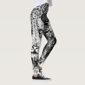 Illustration der abstrakten fetten Löwenwand Leggings (Rechts)
