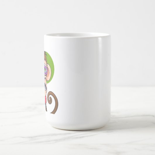 Illustration der Affenfigur "Funny Cartoon" Kaffeetasse (Mittel)