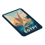 Illustration der ägyptischen Pyramide Reise Kunst Magnet (Rechte Seite)
