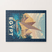 Illustration der ägyptischen Pyramide Reise Kunst Puzzle (Horizontal)