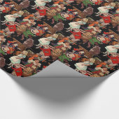 Illustration der Alice im Wunderland mit Freunden Geschenkpapier (Ecke)