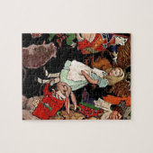 Illustration der Alice im Wunderland mit Freunden Puzzle (Horizontal)