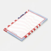 Illustration der amerikanischen Flagge zum Unabhän Post-it Klebezettel (angewinkelt)