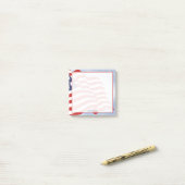 Illustration der amerikanischen Flagge zum Unabhän Post-it Klebezettel (Auf Schreibtisch)