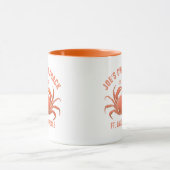 Illustration der Aquarellfarben niedlich Coral-Red Tasse (Zentrum)
