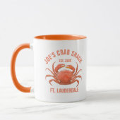 Illustration der Aquarellfarben niedlich Coral-Red Tasse (Links)