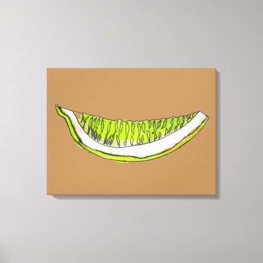 Illustration der Aquarellfarben von Zitrusfrüchten Leinwanddruck (Vorderseite)