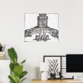 Illustration der Belagerungskriegführung Poster (Heimbüro)