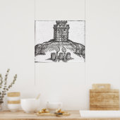 Illustration der Belagerungskriegführung Poster (Küche)