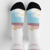 Illustration der benutzerdefinierten Textart Socken (Oben)