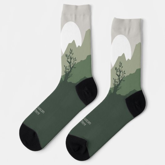 Illustration der benutzerdefinierten Textart Socken (Linkes Detail)