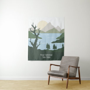 Illustration der benutzerdefinierten Textart Wandteppich