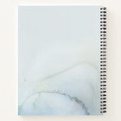 Illustration der blauen Gelbweide Notizblock (Rückseite)