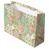 Illustration der blauen Luftballons Pink und Aqua Große Geschenktüte (Rückseite Schrägansicht)