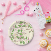 Illustration der blühenden Apfelbaum Pappteller (Party)