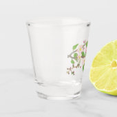 Illustration der blühenden Apfelbaum Schnapsglas (Links)