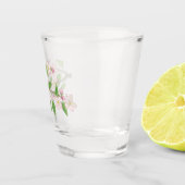 Illustration der blühenden Apfelbaum Schnapsglas (Rechts)