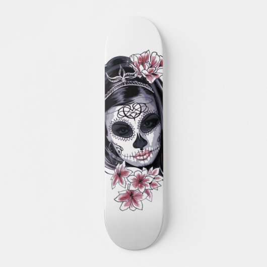 Illustration der Blume der Zuckerkultur Skateboard (Vorne)