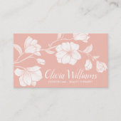 Illustration der Blume Magnolia Visitenkarte (Vorderseite)