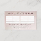 Illustration der Blume Magnolia Visitenkarte (Rückseite)