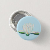 Illustration der Blume White Lotus Button (Vorne & Hinten)