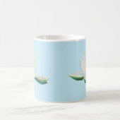 Illustration der Blume White Lotus Kaffeetasse (Mittel)