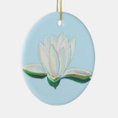 Illustration der Blume White Lotus Keramik Ornament (Rechts)