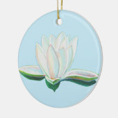 Illustration der Blume White Lotus Keramik Ornament (Links)