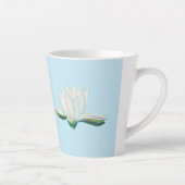Illustration der Blume White Lotus Milchtasse (Rechts)