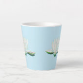 Illustration der Blume White Lotus Milchtasse (Vorderseite)