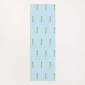 Illustration der Blume White Lotus Yogamatte (Vorderseite)