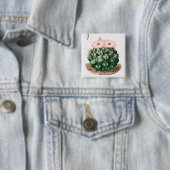 Illustration der Blüte des Elefantenzahnkaktus Button (Beispiel)