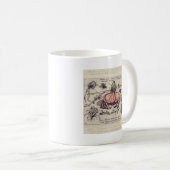 Illustration der botanischen Insekten-Blume Kaffeetasse (VorderseiteRechts)